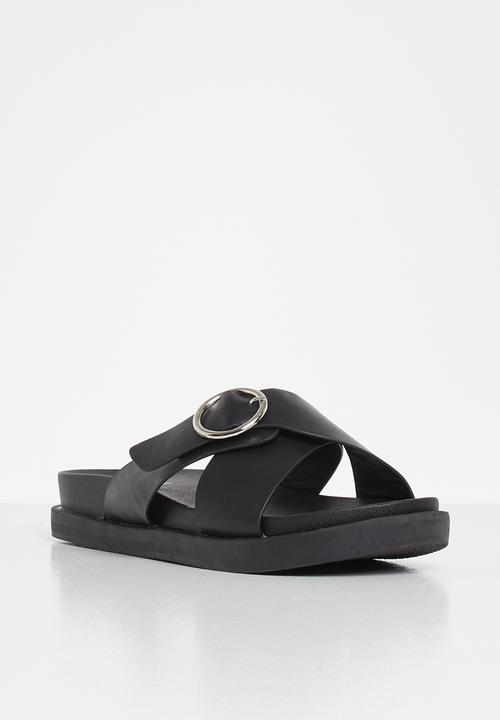Jada - Big buckle slide - black