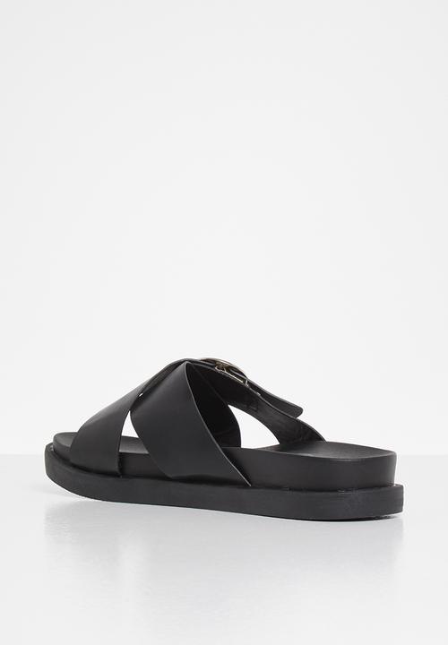 Jada - Big buckle slide - black