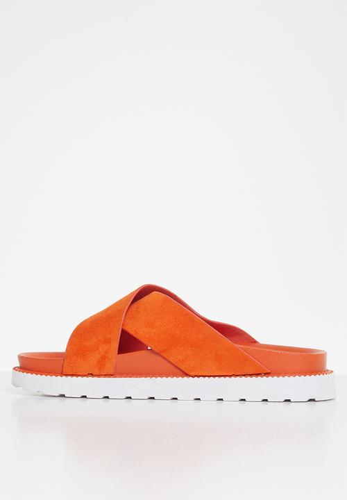 Jada - Cross strap slide - orange