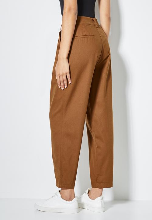 Superbalist - Balloon trousers - tobacco