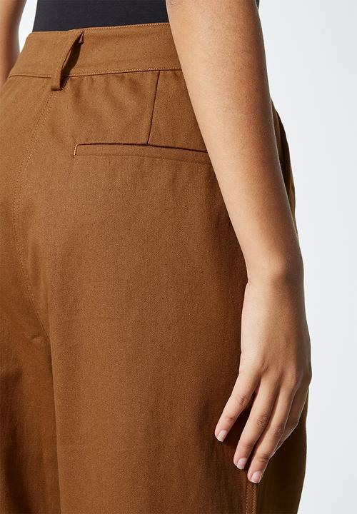 Superbalist - Balloon trousers - tobacco