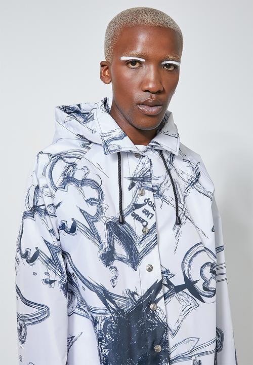 Thebe Magugu extra curricular  x CLD - Thebe Magugu extra curricular  x CLD parka - white