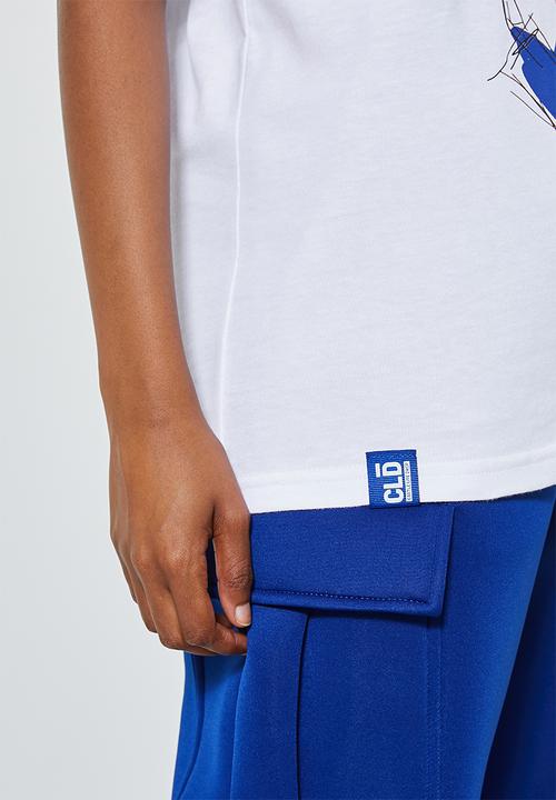 Thebe Magugu extra curricular  x CLD - Thebe Magugu extra curricular x CLD short sleeve tee - white