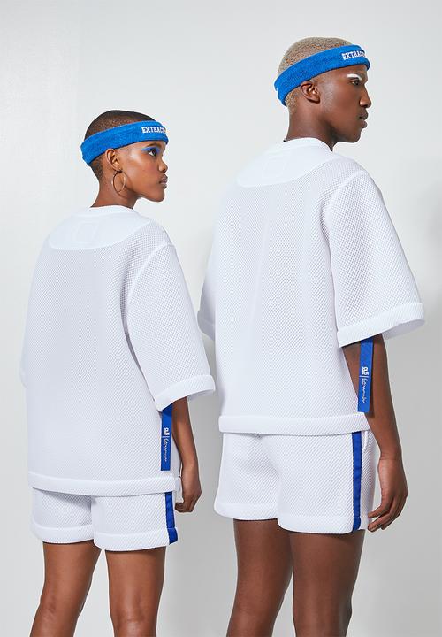 Thebe Magugu extra curricular  x CLD - Thebe Magugu extra curricular x CLD basketball tee - white