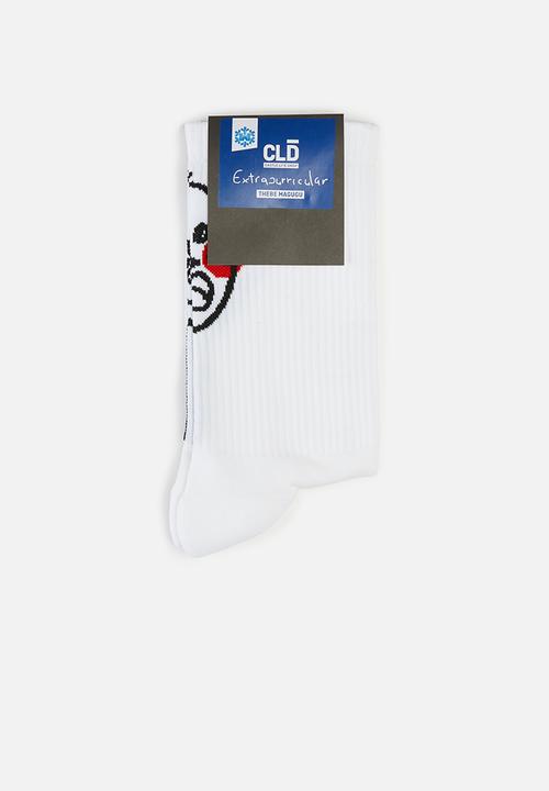Thebe Magugu extra curricular  x CLD - Thebe Magugu extra curricular x CLD socks doodle - white