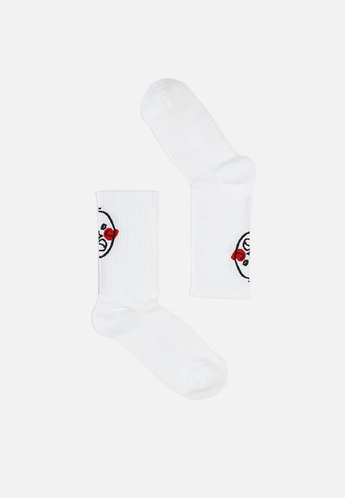 Thebe Magugu extra curricular  x CLD - Thebe Magugu extra curricular x CLD socks doodle - white