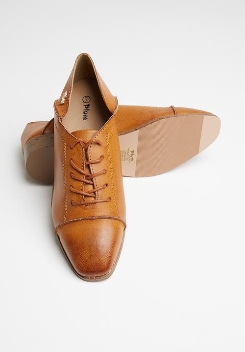 Plum - Stella brogue - tan