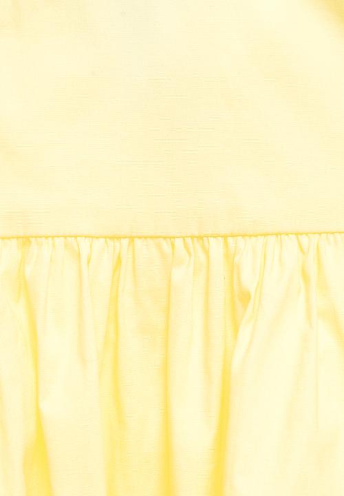 Blake - Fit & flare v-neck mini dress - lemon