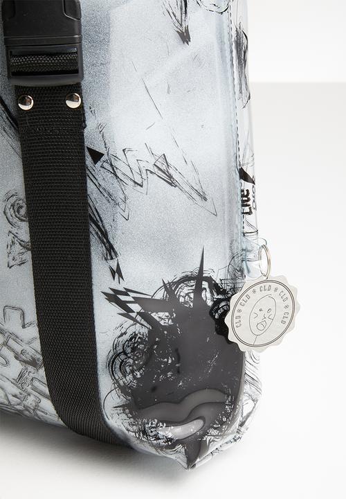 Thebe Magugu extra curricular  x CLD - Thebe Magugu extra curricular  x CLD PVC bag - black & white