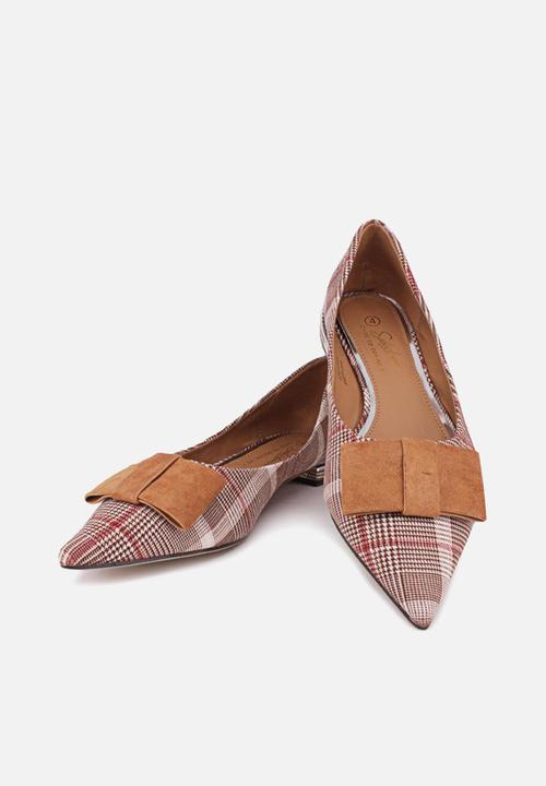 Seduction - Plaid pump - tan