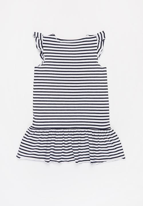 Name It - Jill short sleeve dress - white & black
