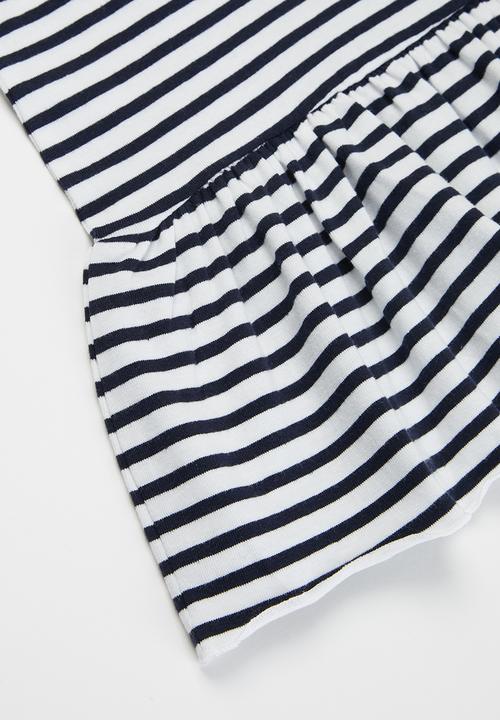 Name It - Jill short sleeve dress - white & black