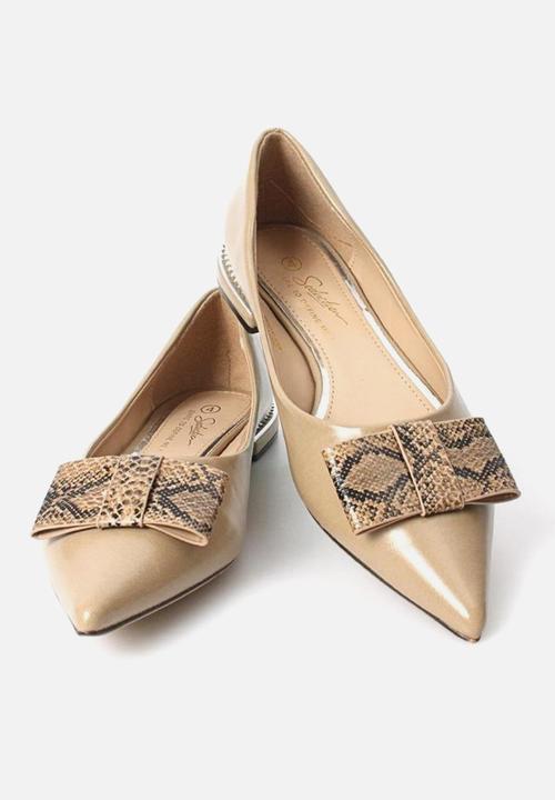 Seduction - Bow pump - taupe
