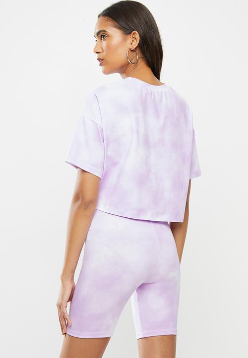 Blake - Cropped oversized tee-tie dye