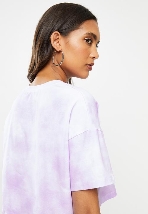 Blake - Cropped oversized tee-tie dye