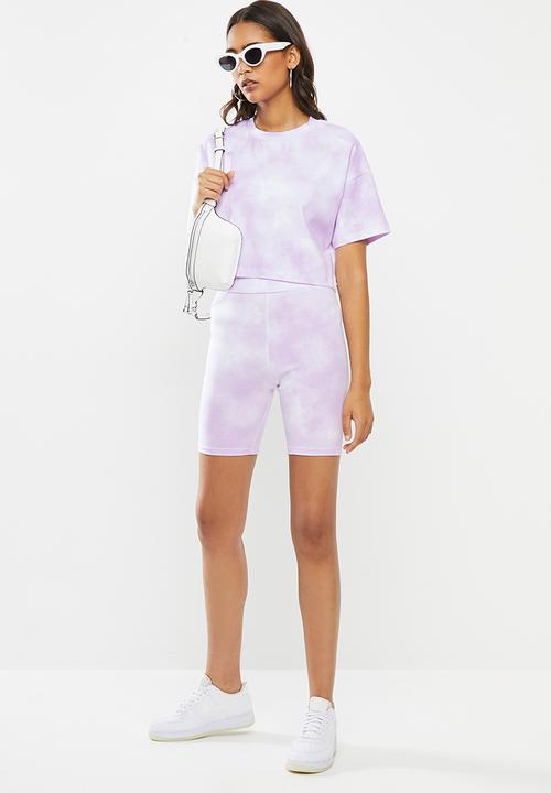 Blake - Cropped oversized tee-tie dye