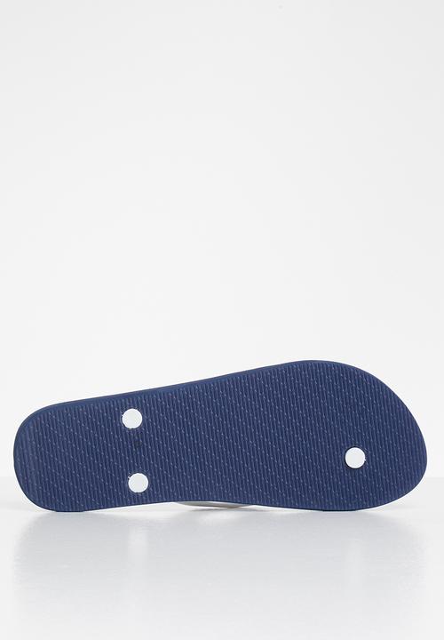 POLO - Mens kylo polo logo flip flop - navy & white