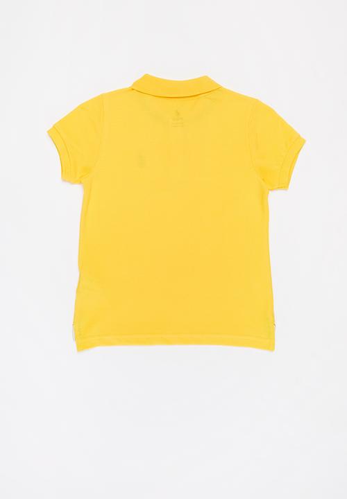 POLO - Girls nina short sleeve golfer - yellow