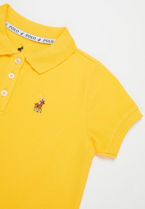 POLO - Girls nina short sleeve golfer - yellow
