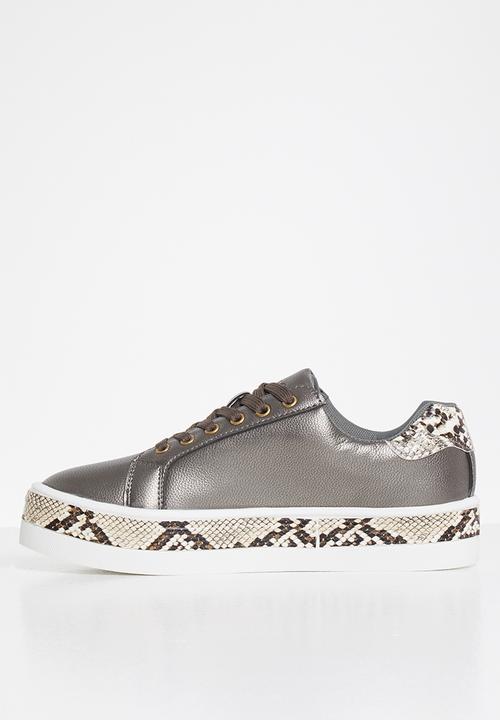 Tom Tom - Bebe snake sneaker - pewter