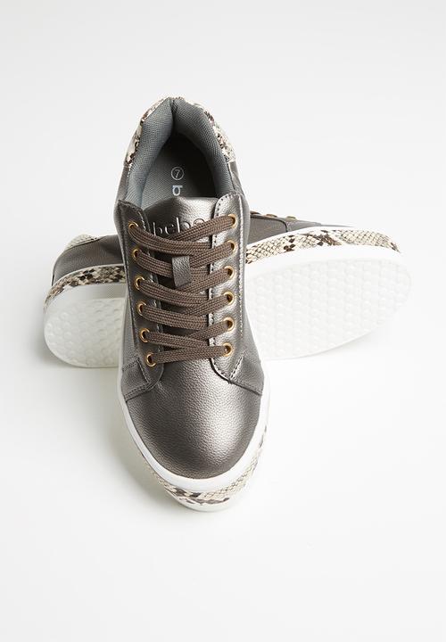 Tom Tom - Bebe snake sneaker - pewter