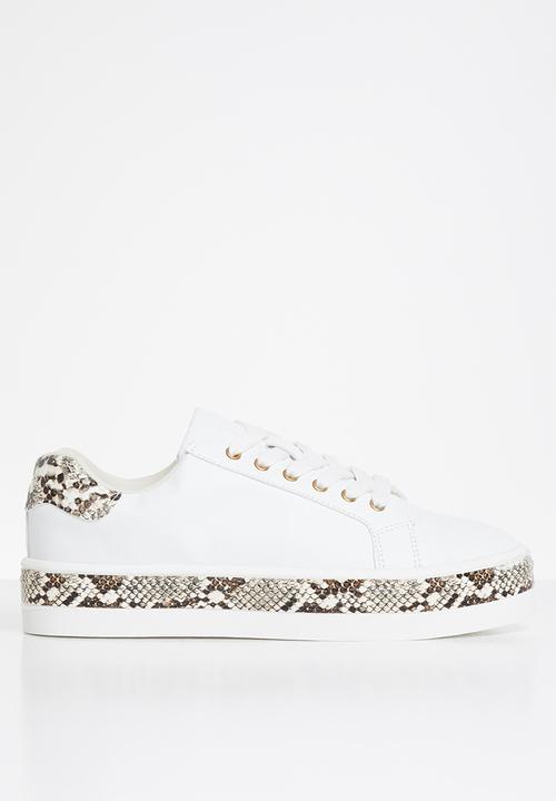 Tom Tom - Bebe snake sneaker - white