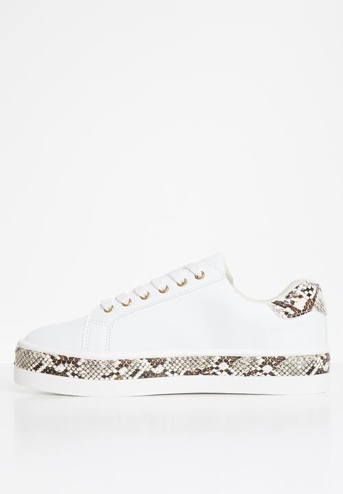 Tom Tom - Bebe snake sneaker - white