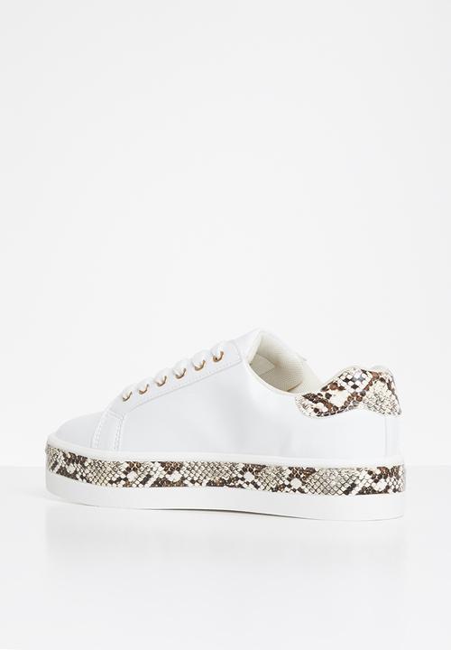 Tom Tom - Bebe snake sneaker - white