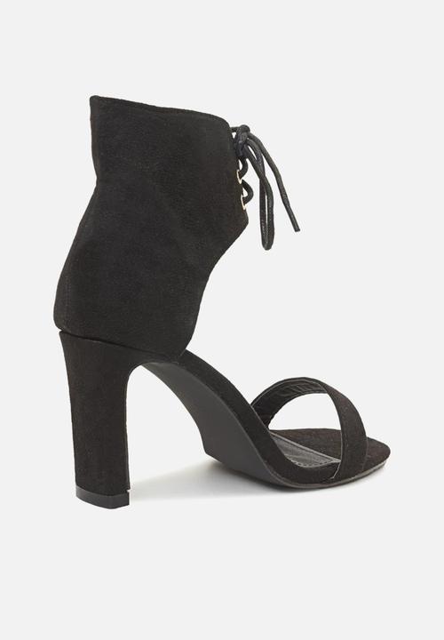 Seduction - Front tie heel - black