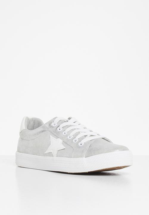 Tom Tom - Star metallic sneaker - silver