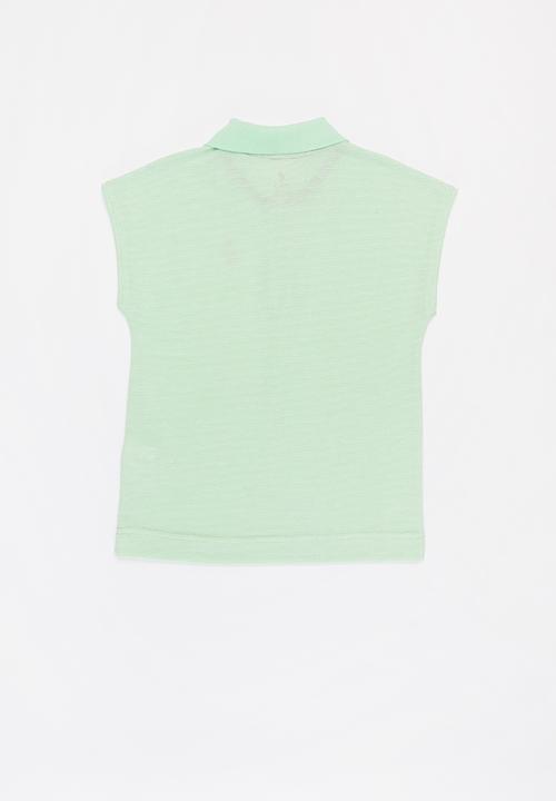 POLO - Girls hailey qtr zip golfer - green