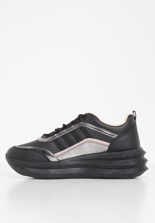 Tom Tom - Panel-mix sneaker - black
