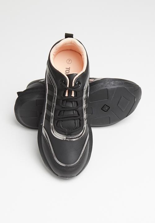 Tom Tom - Panel-mix sneaker - black