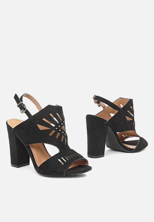 Seduction - Laser-cut heel - black