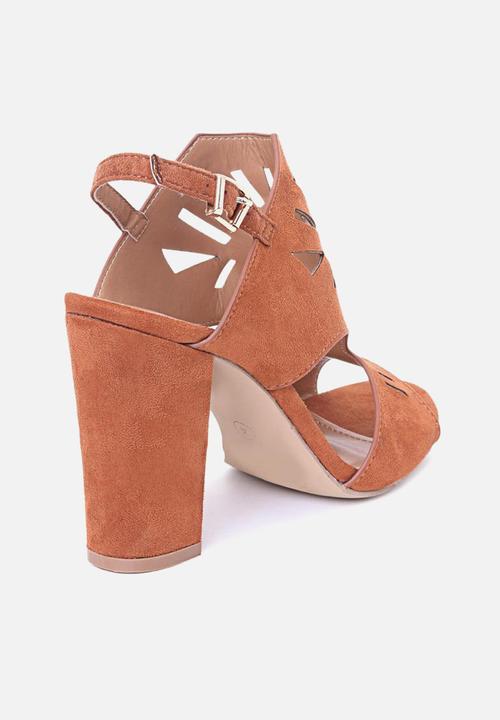 Seduction - Laser-cut heel - tan