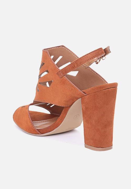 Seduction - Laser-cut heel - tan
