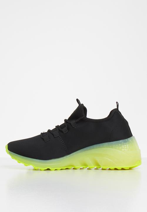 Tom Tom - Ease jelly sneaker - black & yellow