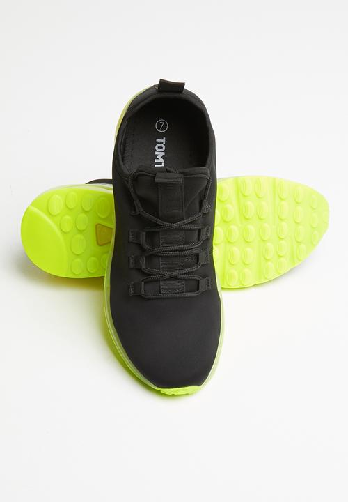 Tom Tom - Ease jelly sneaker - black & yellow