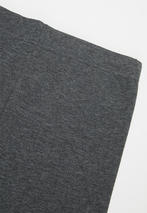 Rebel Republic - Girls 2 pack biker leggings - black & grey 
