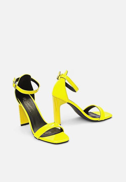 Seduction - Ankle strap heel - yellow