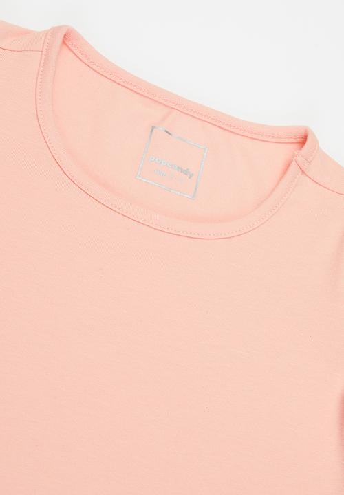 Pop Candy - Puff sleeve tee - peach