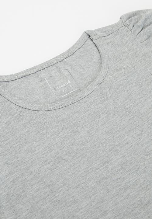 Pop Candy - Puff sleeve tee - grey