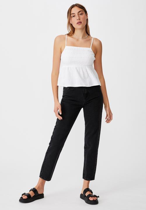 Cotton On - Babydoll shirred cami - white