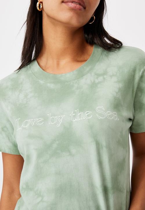 Cotton On - Classic slogan t shirt - love by the sea