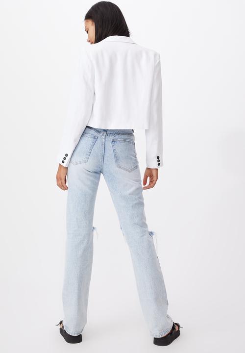 Cotton On - Cropped blazer - white