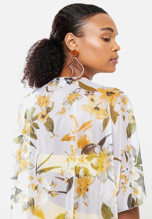 STYLE REPUBLIC - Floral short cover up - multi