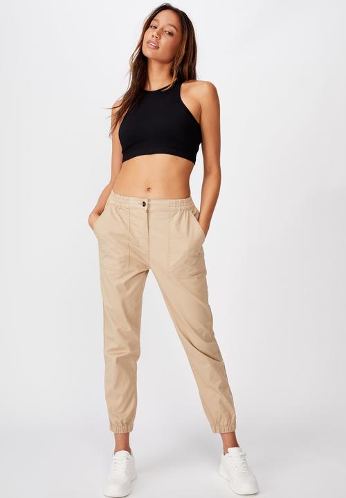 Cotton On - Cuffed chino - nomad