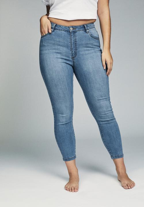 Cotton On - Curve adriana high skinny jean - boston blue