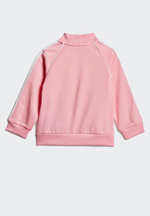 adidas Originals - Sst tracksuit - light pink & white
