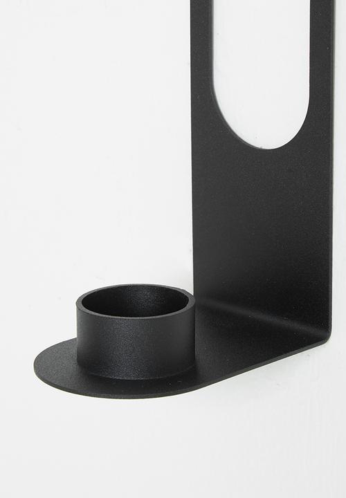 Emerging Creatives - Wall mounted candle holder - black